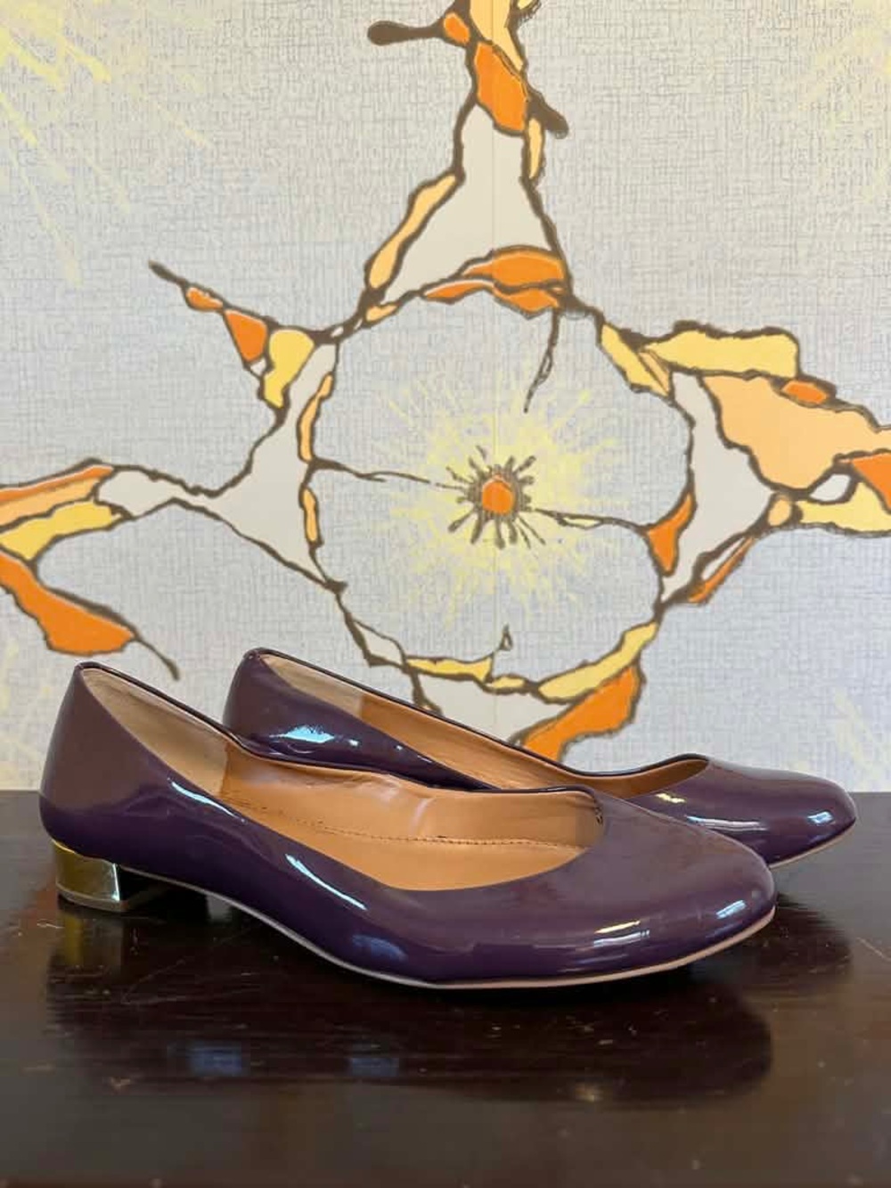 J.Crew Purple Patent Ballet Flats - Women's Comfort Flats 7 - Picture 4 of 9
